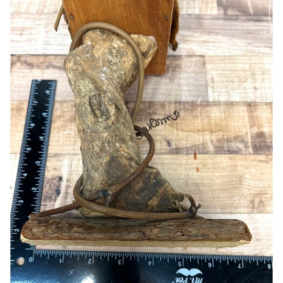 Rustic Handcrafted Wood Bark Birdhouse Sculpture Decorative Home & Garden Accent - Picture 6 of 6